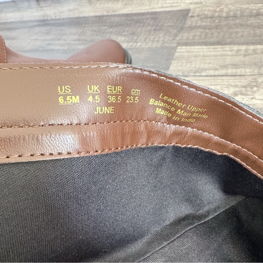 New Naturalizer June Brown Leather Boots Riding Zipper Heeled Size 6.5M - Picture 10 of 10